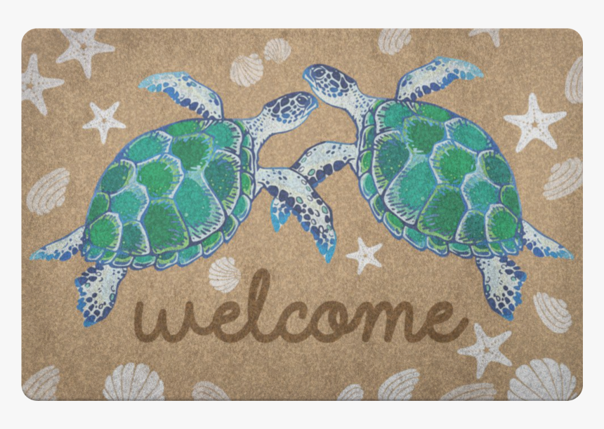 Turtle Doormat"
 Class="lazyload Lazyload Mirage Featured - Green Sea Turtle, HD Png Download, Free Download