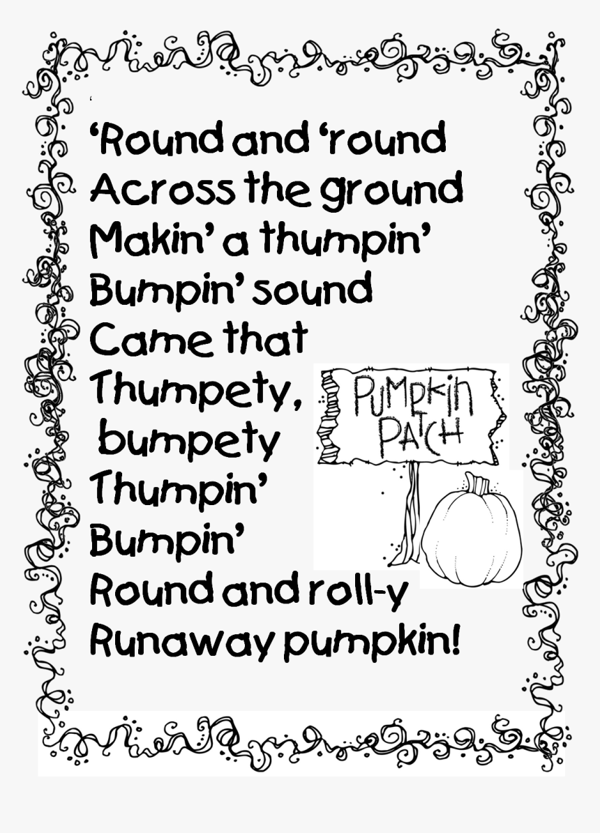 Preschool The Runaway Pumpkin Activities, HD Png Download, Free Download