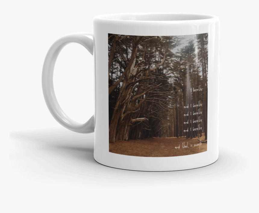 Breathe Coffee Mug Mockup Handle On Left 11oz - Mug, HD Png Download, Free Download