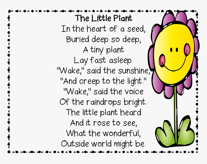 Poem The Little Plant, HD Png Download, Free Download