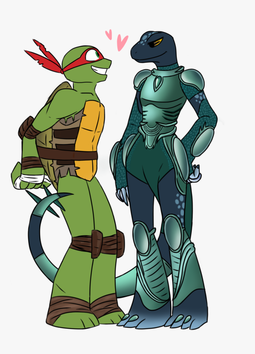 Date A Newt - Raphael And Lisa Teenage Mutant Ninja Turtles, HD Png Download, Free Download