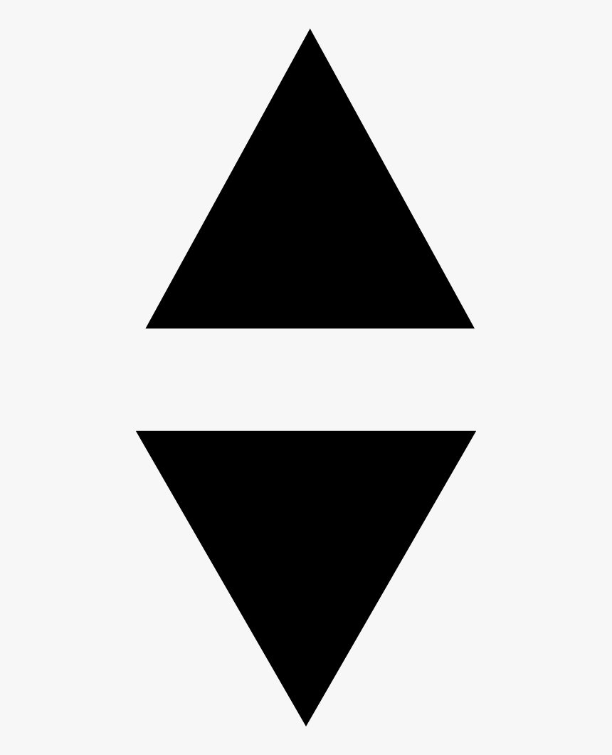 Top Down - Up Down Triangle Icon, HD Png Download, Free Download