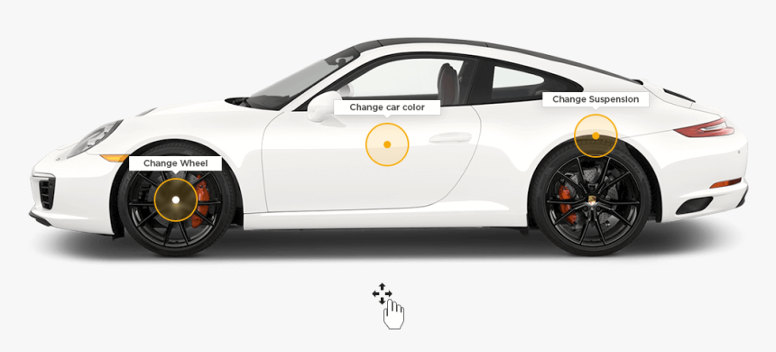 2d Pro-tuner Car - Porsche 911 Png, Transparent Png, Free Download