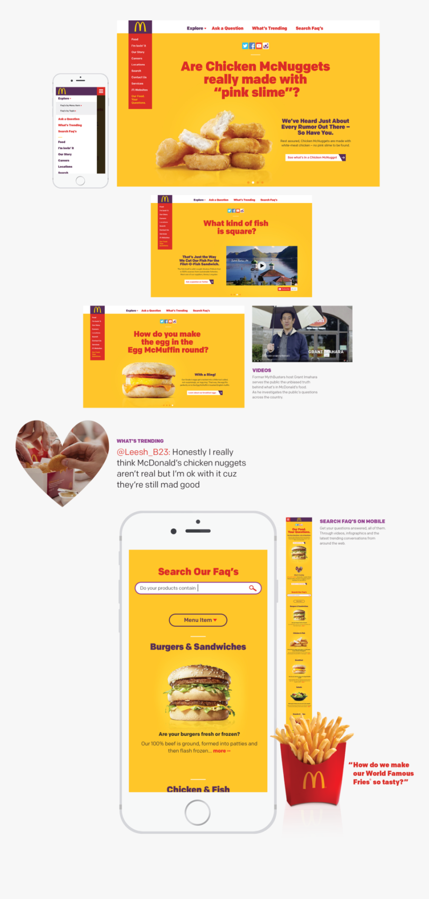 Behance Mcd Faq Desktop Mobile 442 , Png Download - Mcdonalds Printable Coupons 2012, Transparent Png, Free Download