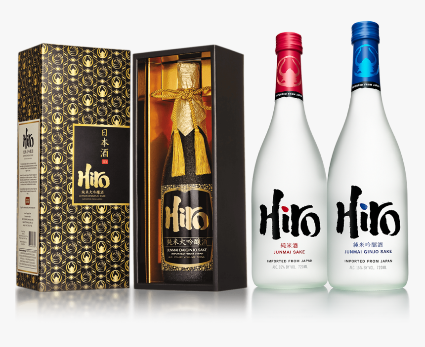 Transparent Alcoholic Drinks Png - Hiro Junmai Daiginjo Sake, Png Download, Free Download