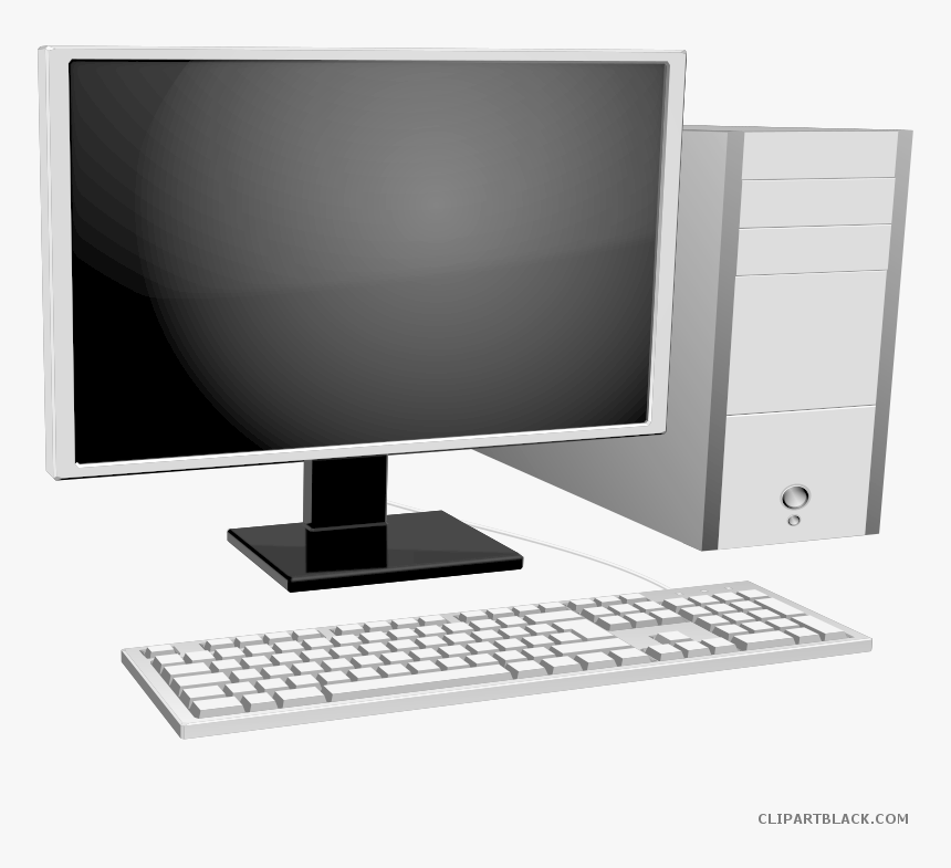 Free Computer Keyboard Clipart Svg Freeuse Library - Computers Monitor Clip Art, HD Png Download, Free Download