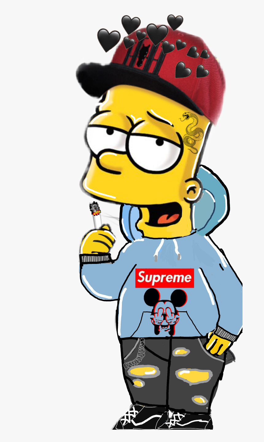 #smoke #bartsimson #badboy - Cartoon, HD Png Download, Free Download