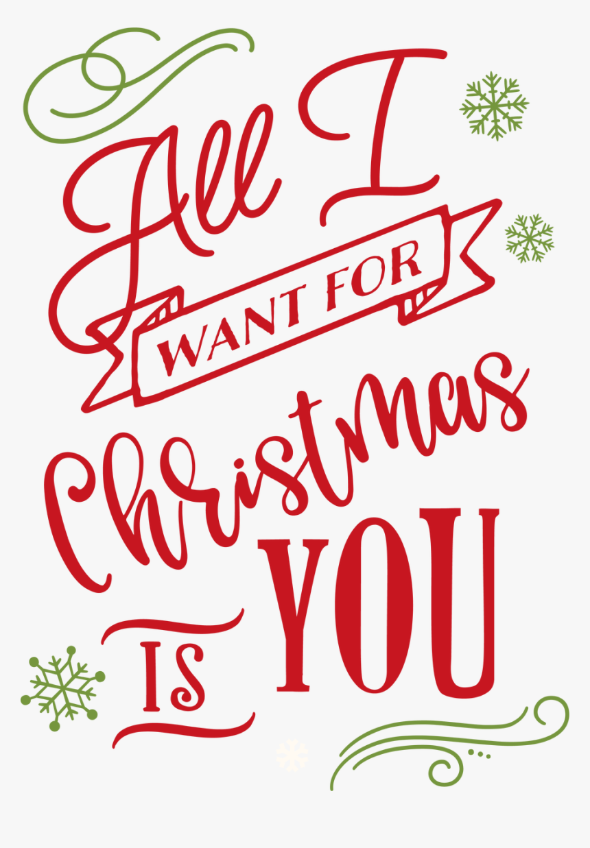 Svg & Png All I Want For Christmas Is You Wall Stencils Home & Living ...