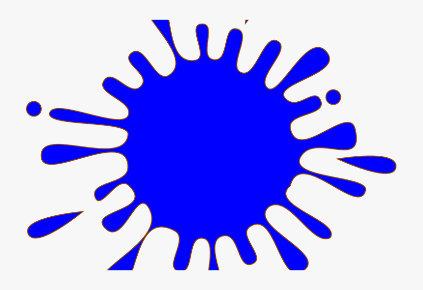 Transparent Paint Splat Png - Blue Paint Splat Png, Png Download, Free Download