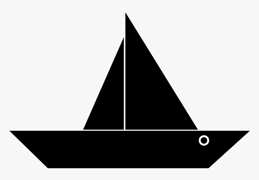 Clipart Boat Simple - Simple Boat Silhouette, HD Png Download, Free Download