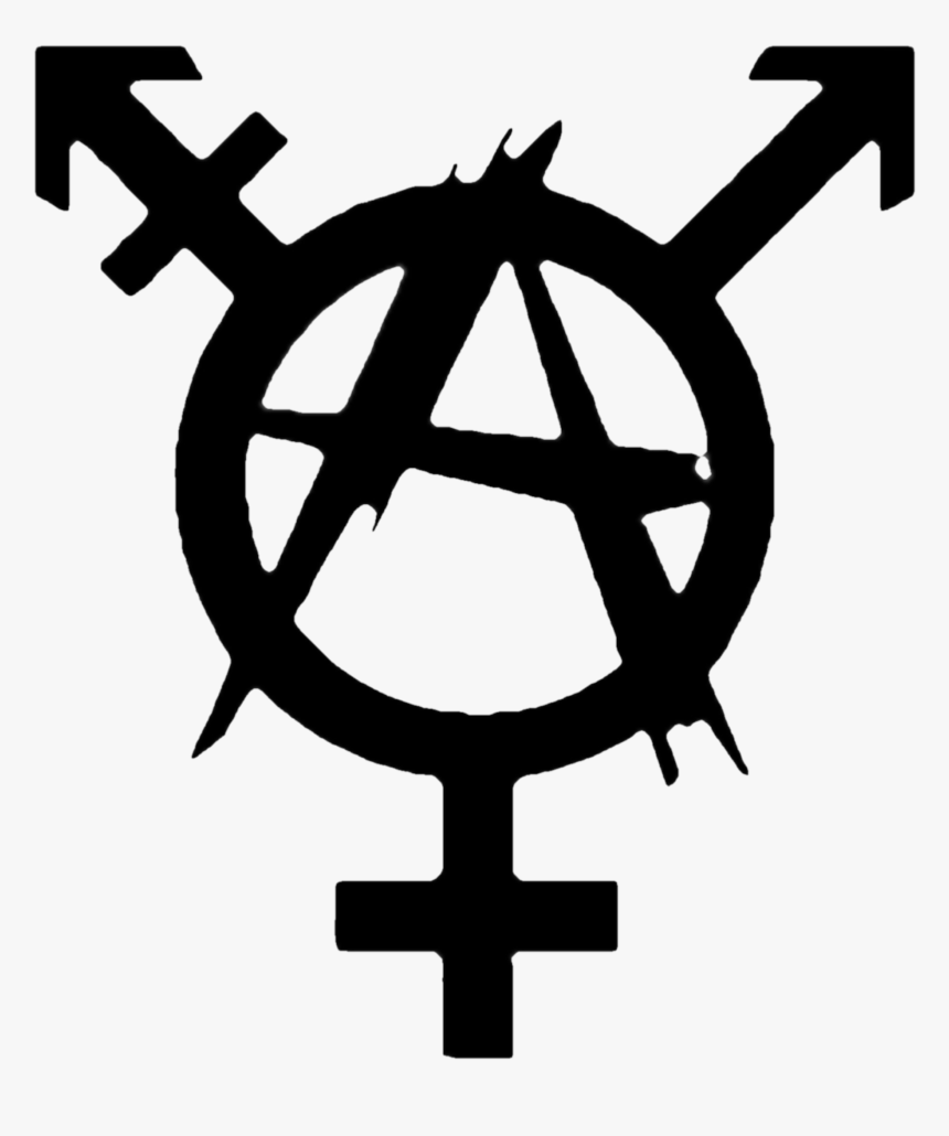 #transanarchy #transanarchist #transgender #anarchoqueer - Transgender Symbol, HD Png Download, Free Download