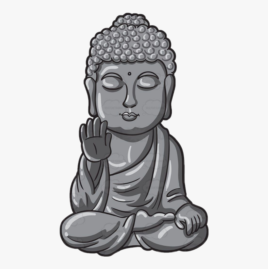 Buda Caricatura Clipart , Png Download - Buddha Statue Clipart, Transparent Png, Free Download