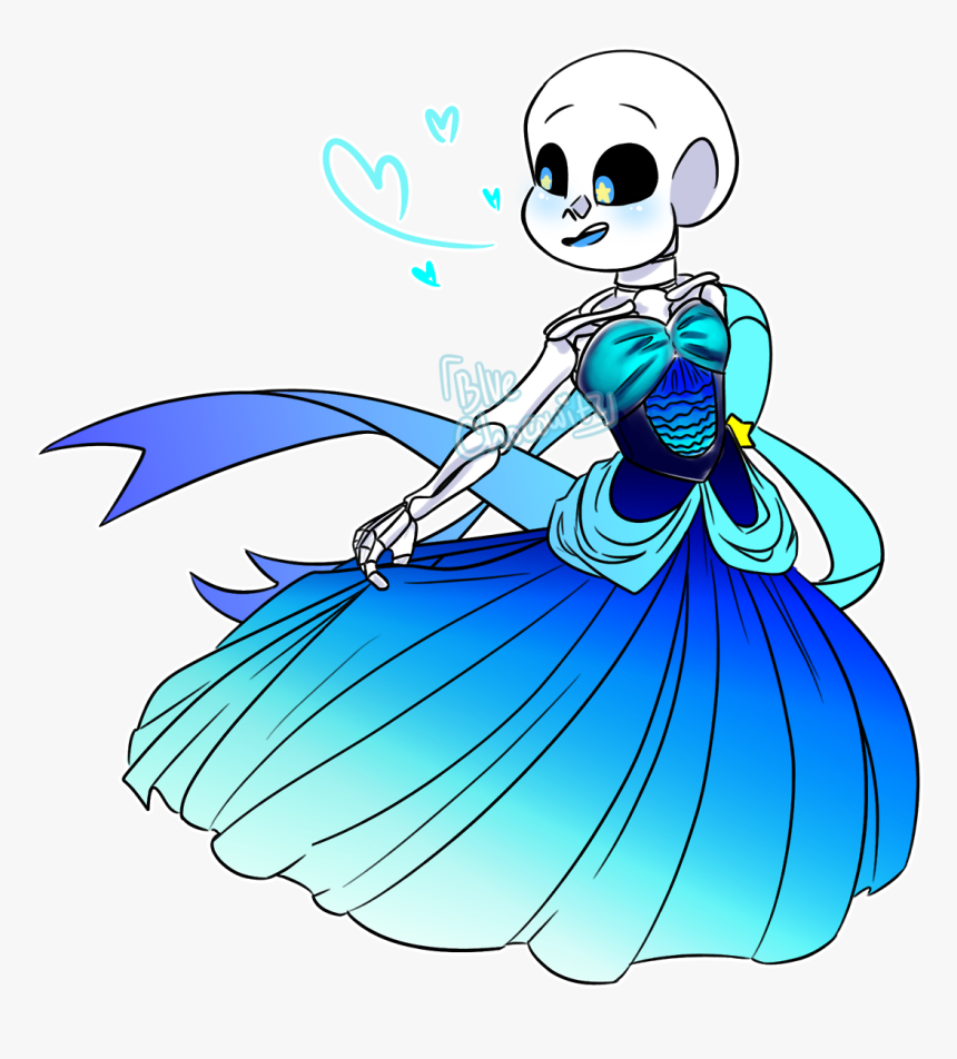 Blueberry In A Dress Blueberry In A Dress Blueberry - Underswap Sans In A Dress, HD Png Download, Free Download