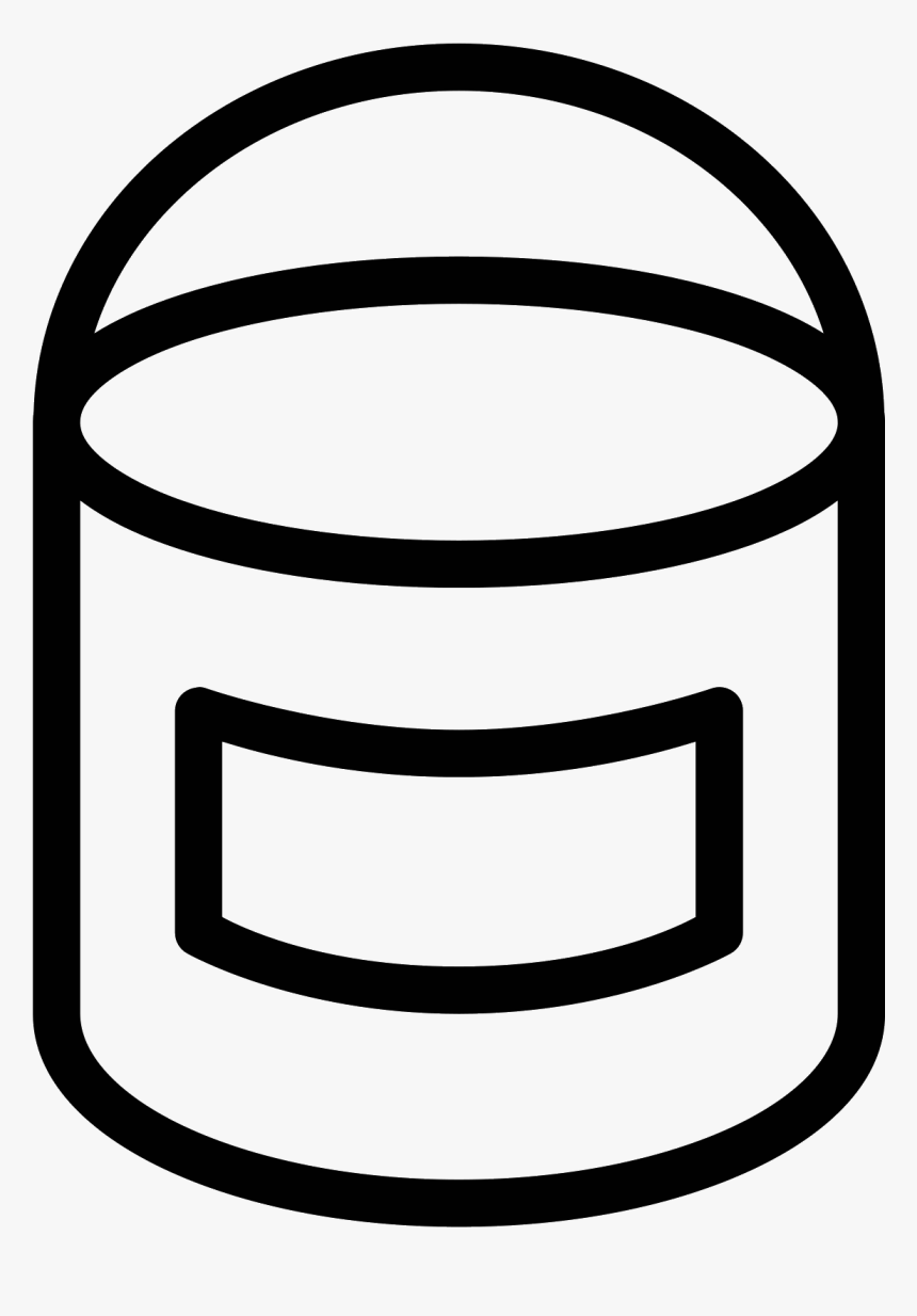 Black And White Paint Bucket Clipart, Hd Png Download - Black And White Paint Can Transparent, Png Download, Free Download