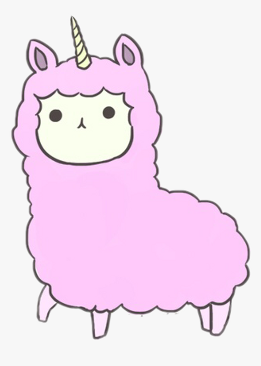 Llama Png Kawaii - Pink Kawaii Llama, Transparent Png, Free Download