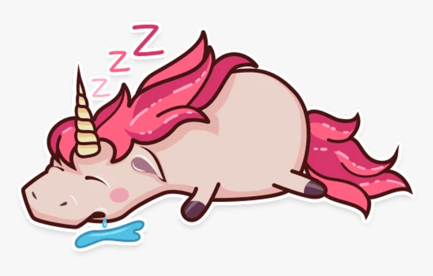 Sleep Kawaii Png , Png Download - Unicorn Sleeping Png, Transparent Png, Free Download