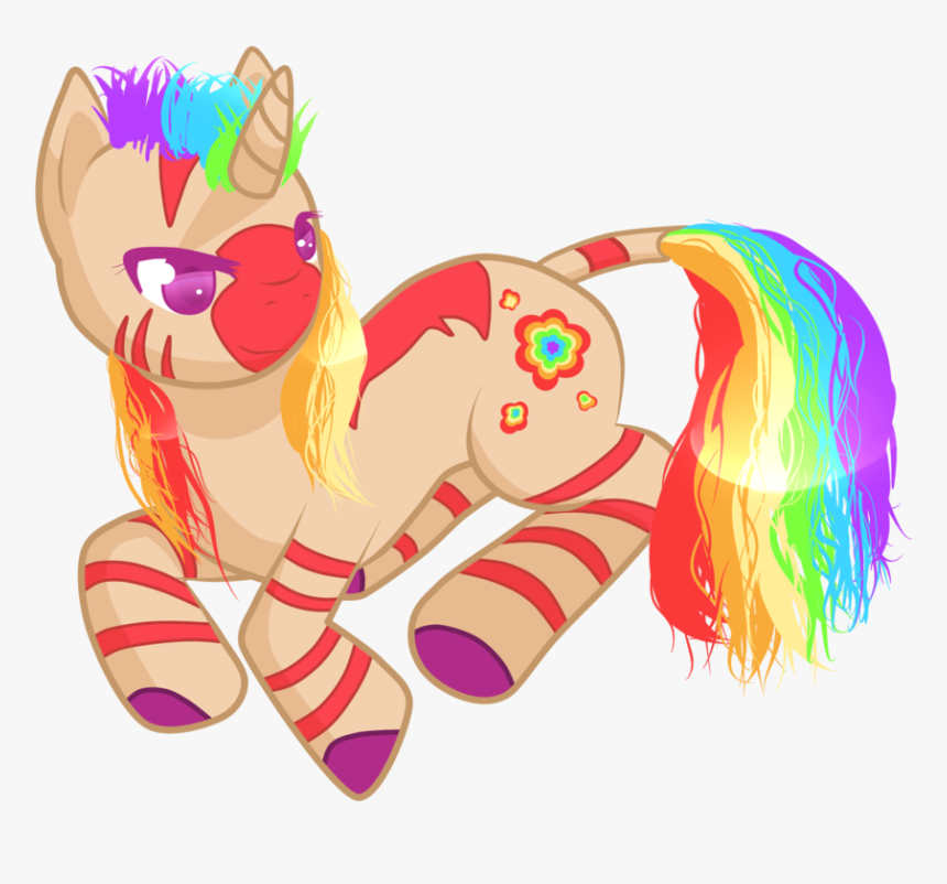 Aisuroma, Mullet, Oc, Oc Only, Pony, Rainbow Hair, - Cartoon, HD Png Download, Free Download