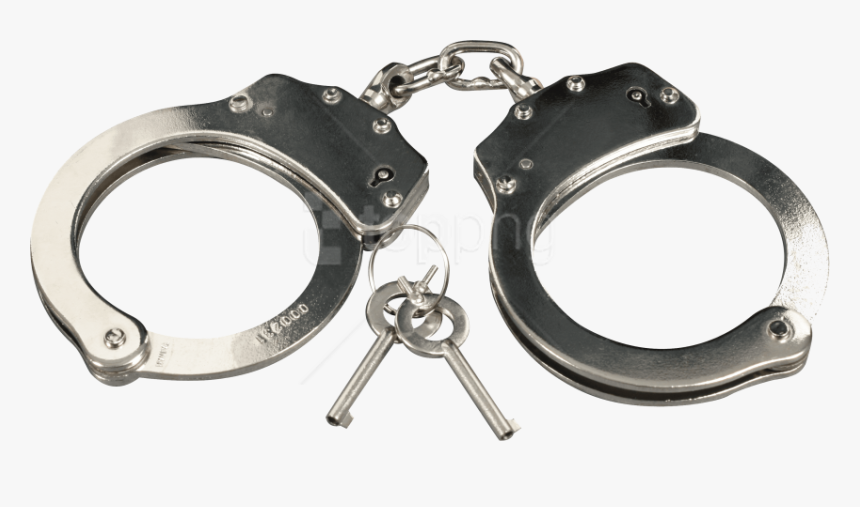 Free Png Silver Handcuffs Png Images Transparent - Transparent Background Handcuffs Png, Png Download, Free Download