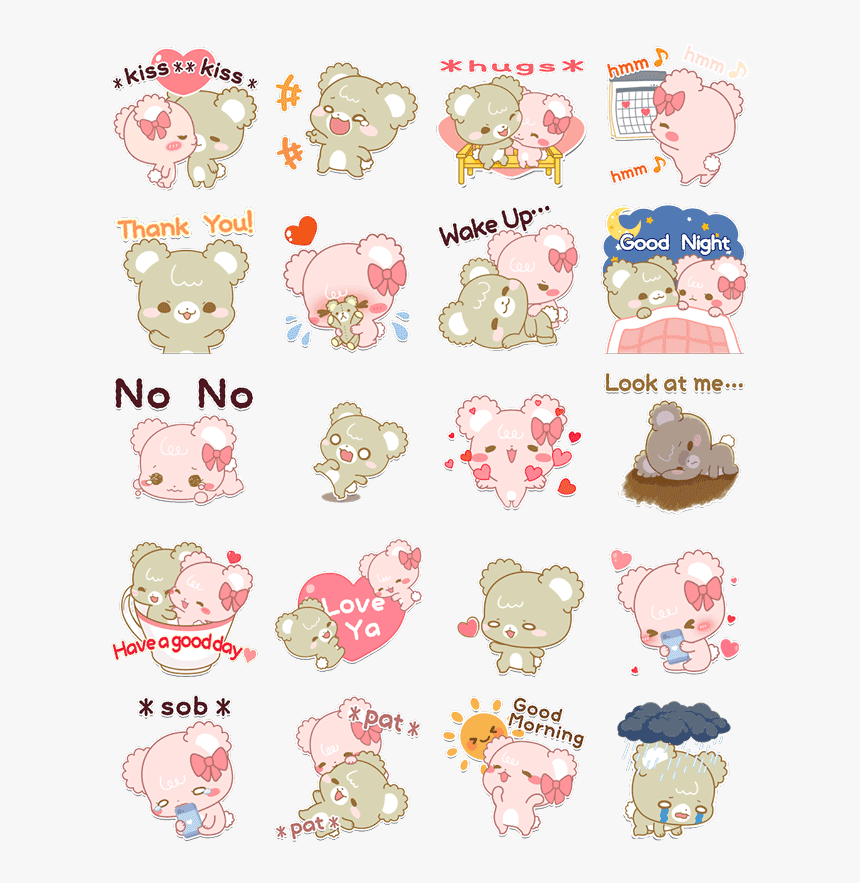 Darling Sugar Cubs - Sugar Cubs Messenger Stickers, HD Png Download, Free Download