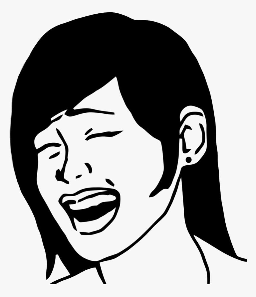 Trollface Girl Png File - Yaoming Meme Girl, Transparent Png, Free Download