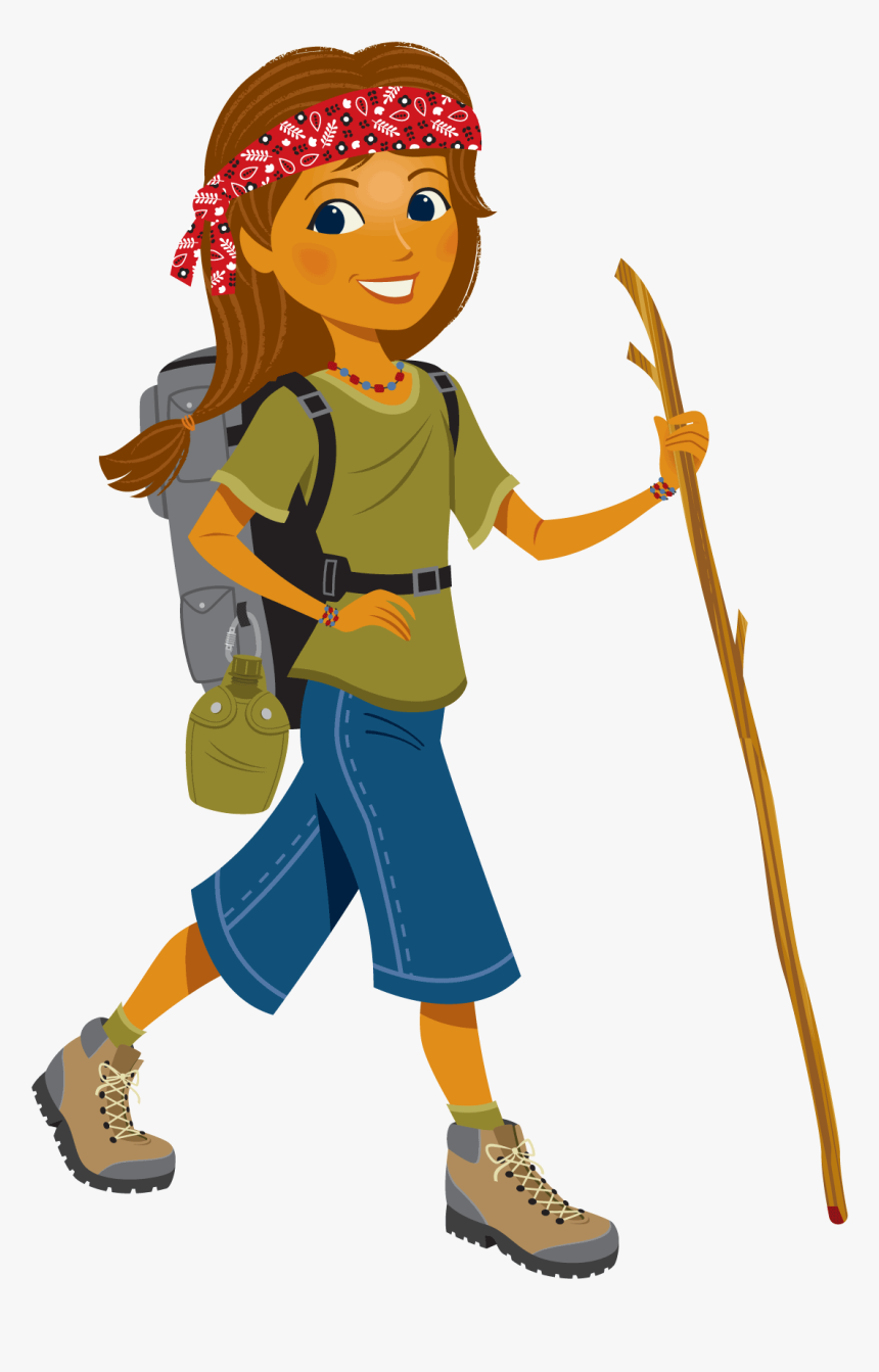 Where We Are On Our Journey - Clipart Mountain Climber Cartoon, HD Png Download, Free Download