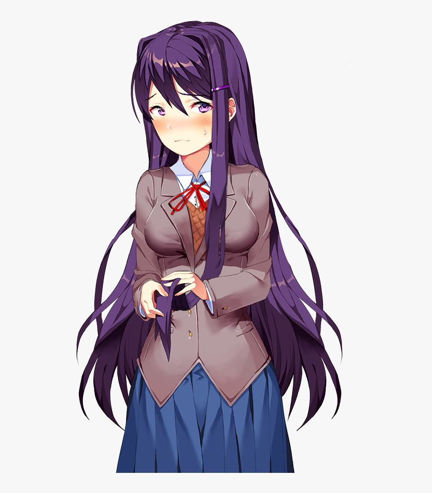 Doki Doki Literature Club Yuri Png, Transparent Png - kindpng
