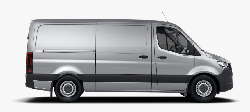 Side Profile Of A Silver Sprinter Cargo Van - Mercedes Sprinter 2019 Xl, HD Png Download, Free Download