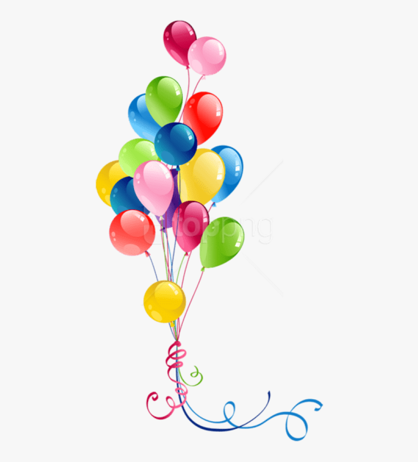 Free Png Download Transparent Bunch Balloons Png Images - Birthday Balloons Png Hd, Png Download, Free Download