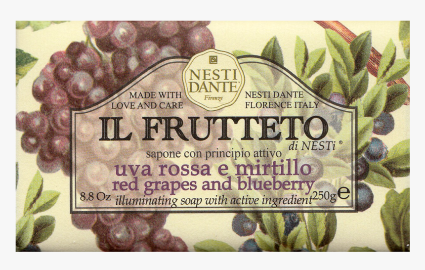 Nesti Dante Il Frutteto Red Grapes & Blueberry Soap - Nesti Dante Red Grapes And Blueberry, HD Png Download, Free Download