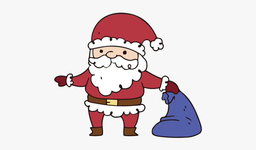 Transparent Santa Claus Christmas Day Drawing Cartoon - Grüne Plakette, HD Png Download, Free Download