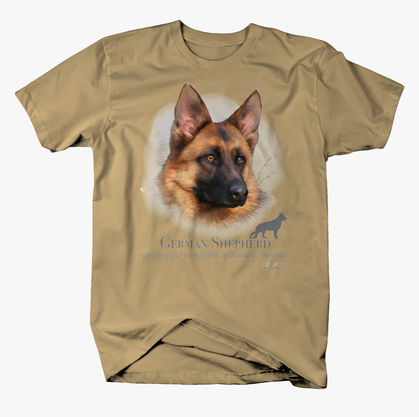 Cute German Shepherd Dog Head Looking Shirt Quote Tshirt - T-shirt, HD Png Download, Free Download