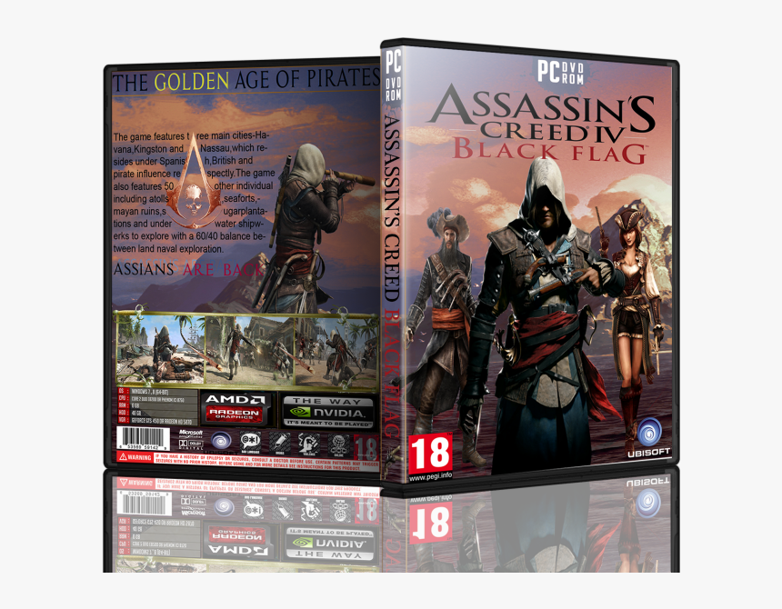 Transparent Assassin"s Creed Black Flag Logo Png - Assassin's Creed Iv Black Flag Box Cover, Png Download, Free Download