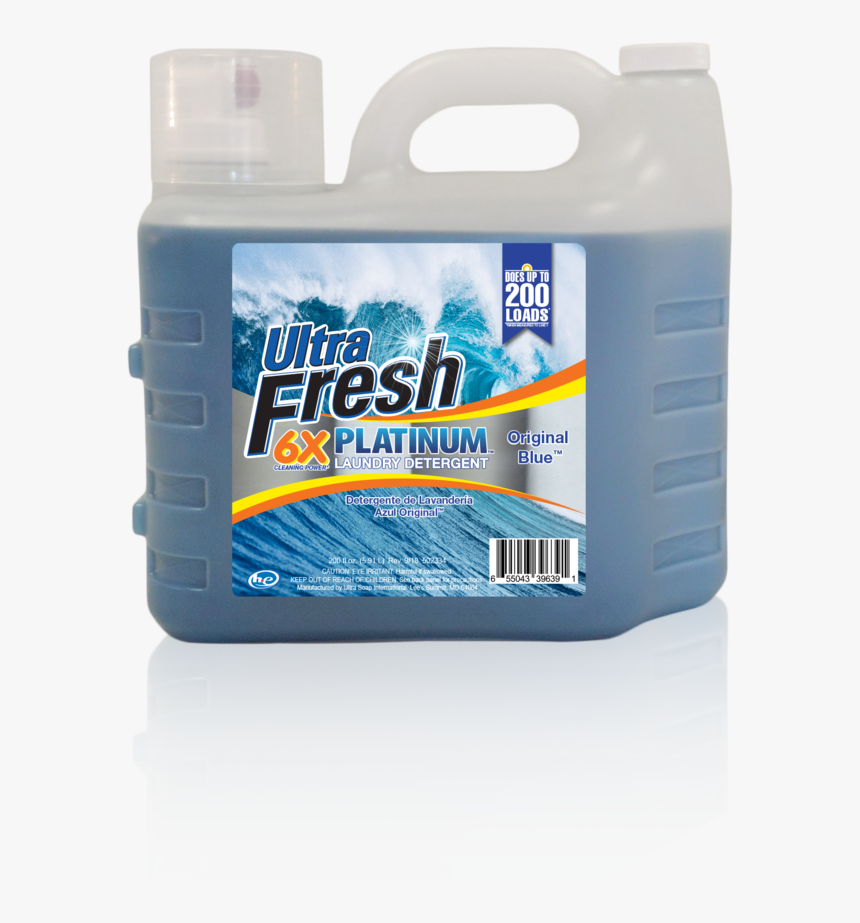 Ultra Fresh® Platinum™ Original Blue™ 6x Laundry Detergent - Plastic, HD Png Download, Free Download