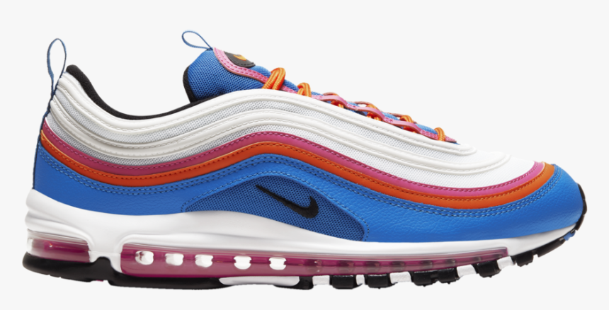 pink blue and white air max 97