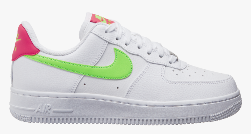 Nike Air Force 1 Low White Laser Crimson Green Strike - Nike, HD Png Download, Free Download