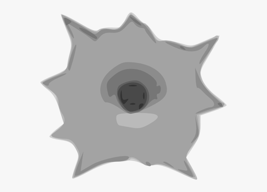 Free Vector Bullet Hole Clip Art - Bullet Impact Cartoon, HD Png Download, Free Download