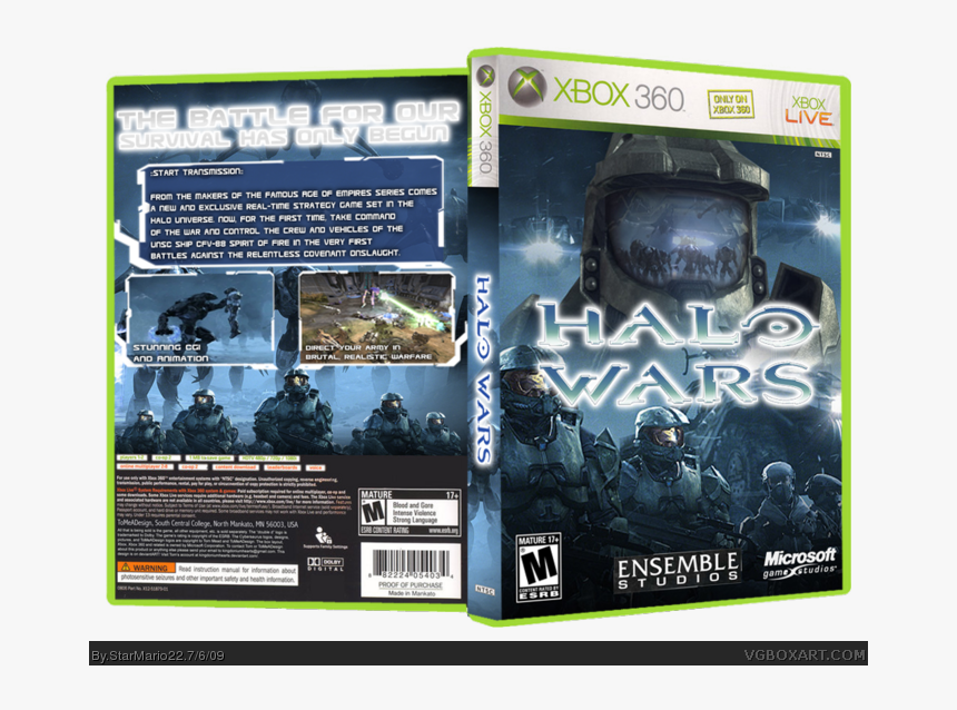 Halo Wars Box Art Cover - Xbox 360, HD Png Download, Free Download