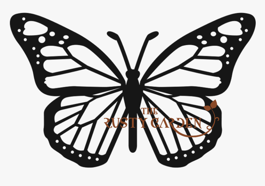 Monarch Butterfly Tattoo Black And White, HD Png Download, Free Download