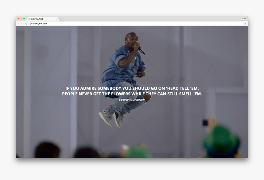 Kanye West Jumping On Stage, HD Png Download, Free Download