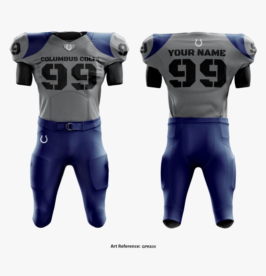 Columbus Colts Football Uniform - American Football, HD Png Download, Free Download