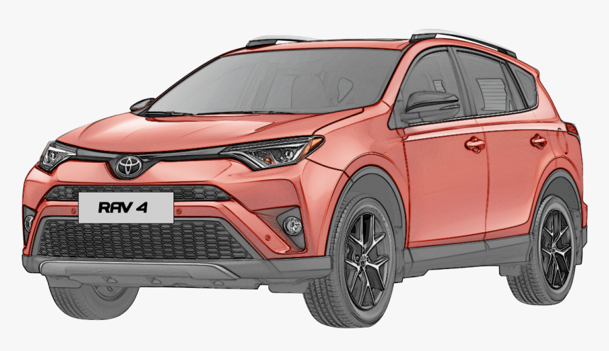 Toyota Rav4 Rysunek, HD Png Download, Free Download