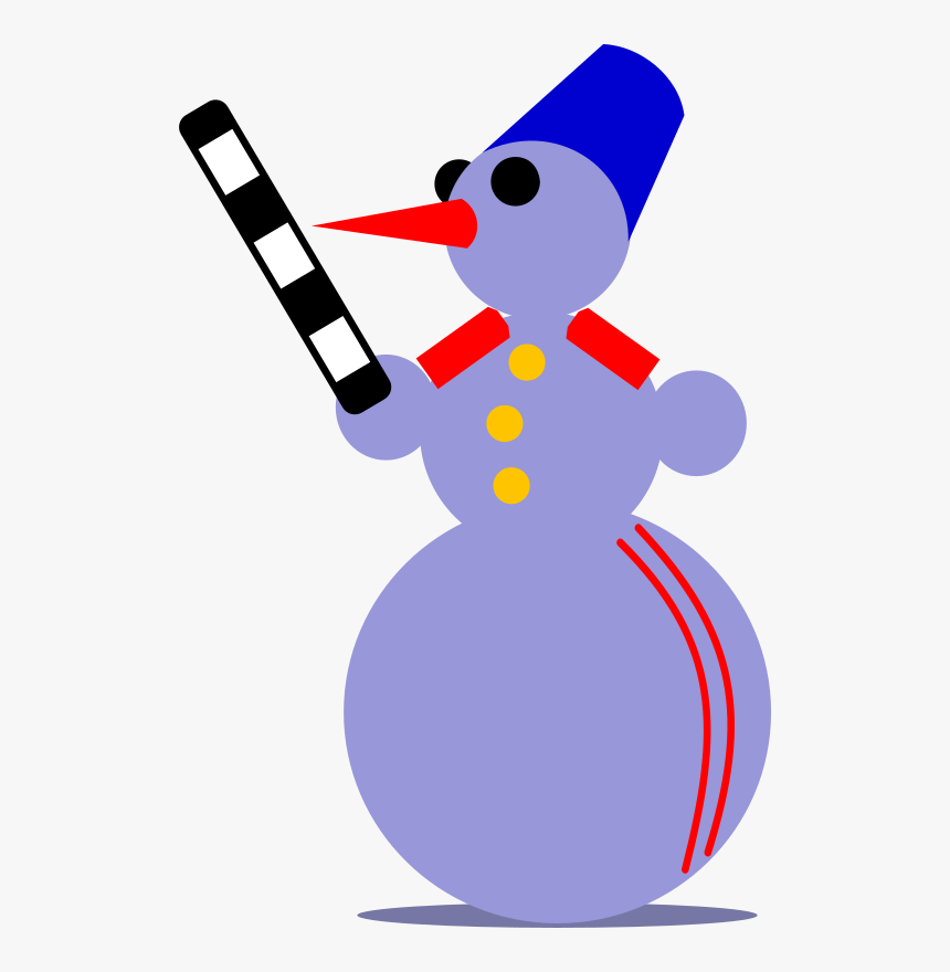 Snowman Traffic Cop By Rones - Traffic Police, HD Png Download, Free Download