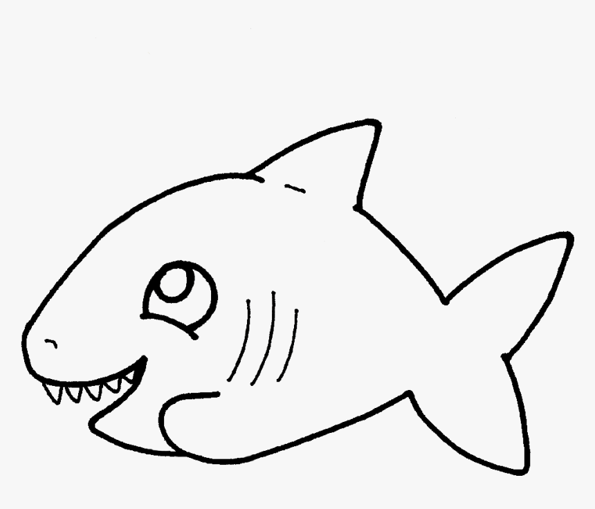 Tiburon Para Dibujar Facil Kawaii, HD Png Download, Free Download