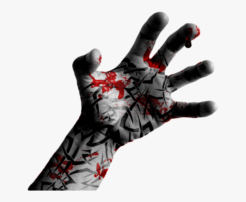 Blood Horror Hand Png, Transparent Png, Free Download