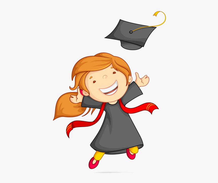 Girl Clipart Graduation - Clipart Kid Graduation, HD Png Download, Free Download