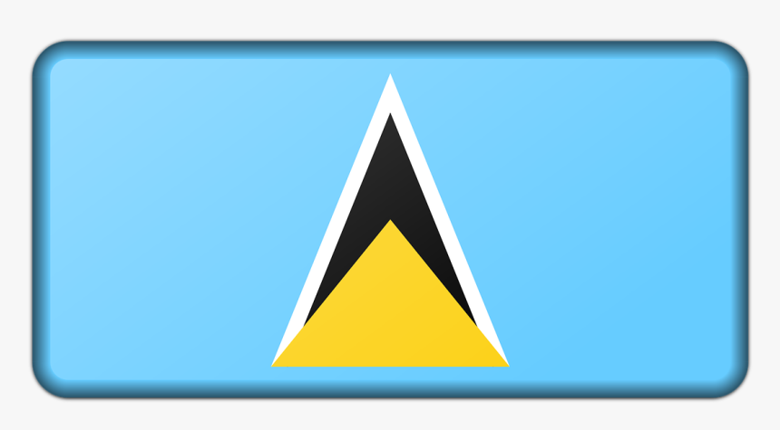 St Lucia Flag, HD Png Download, Free Download
