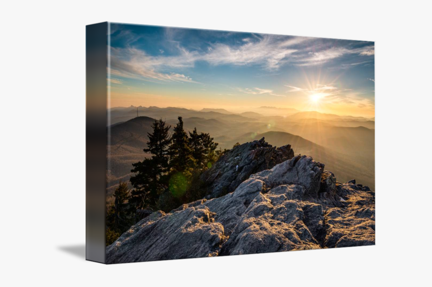 Sunset In The Mountains - Grandfather Mountain Sunset, HD Png Download, Free Download