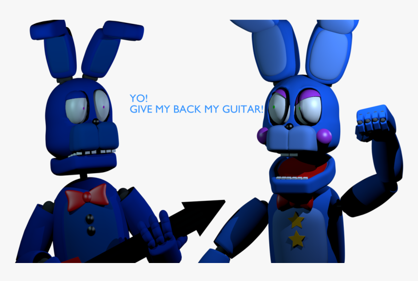 Rockstar Bonnie Trying To Get His Guitar Back From Full Body Fnaf Very Withered Bonnie Hd Png Download Kindpng