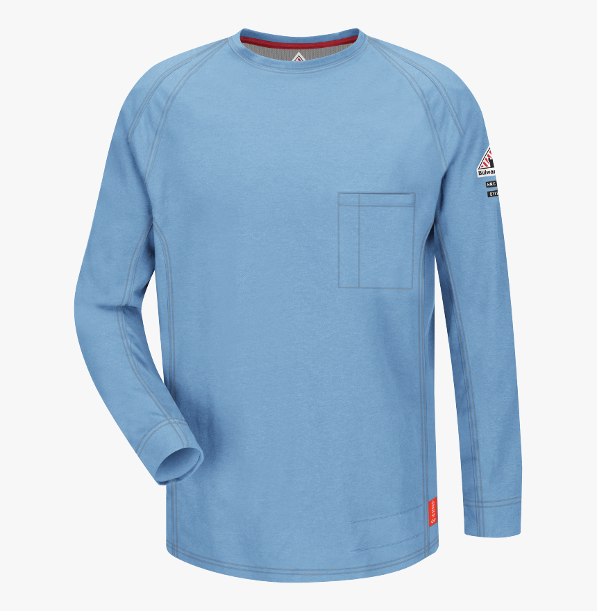 Iq Series® Comfort Knit Men"s Fr Long Sleeve T-shirt - Fr Long Sleeve Shirts, HD Png Download, Free Download