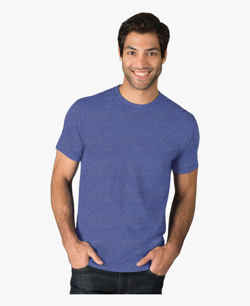 Adult Triblend Short Sleeve Crew Neck Tee - Man, HD Png Download, Free Download